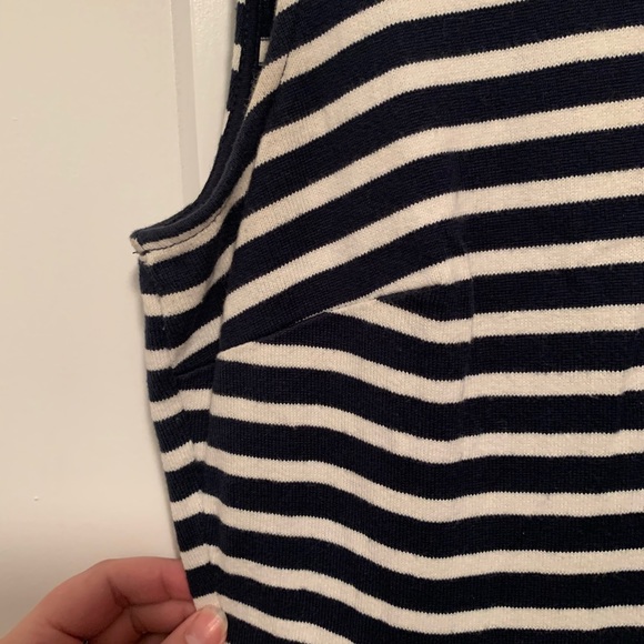 Loft size 2 navy striped dress - Picture 3 of 6